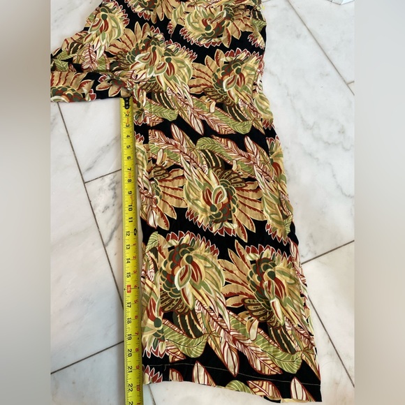 Rachel Zoe, medium, black and tan multicolor wide leg elastic waist pockets pant - Picture 5 of 8